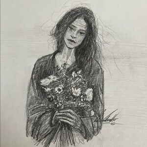 Black and White Sketch Art Draw